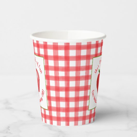 Apple Birthday Paper Cup - Bushel of Fun Pappbecher (Links)