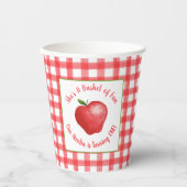 Apple Birthday Paper Cup - Bushel of Fun Pappbecher (Vorderseite)