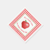 Apple Birthday Party Napkin - Anpassbar Serviette (Ecke)