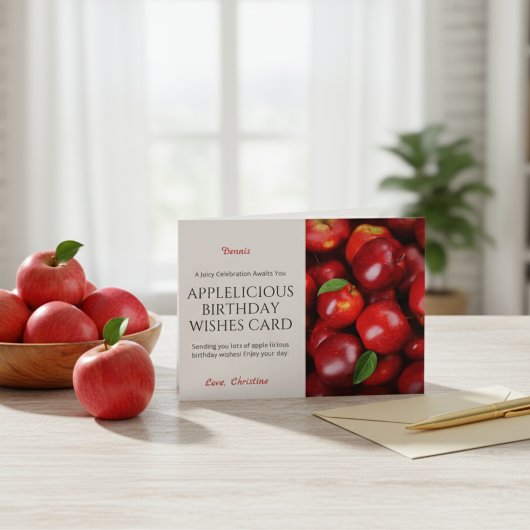 Apple Birthday wünschcard - Juicy Celebration