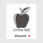 Apple Black Aufkleber (Blatt)
