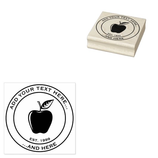 Apple Black Gummistempel (Stempel)