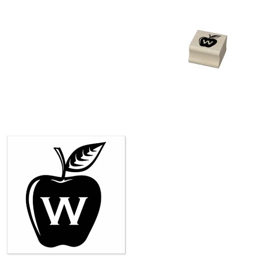 Apple Black Gummistempel (Stempel)