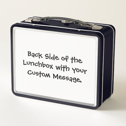 Apple Black Metal Lunch Box (Rückseite)