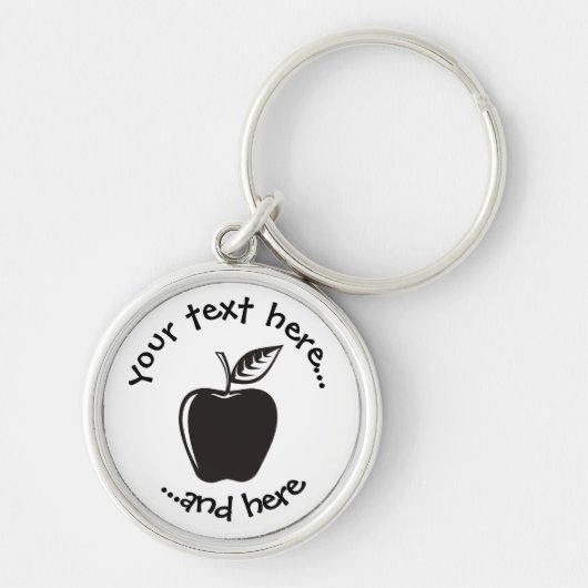 Apple Black Schlüsselanhänger (Vorne)