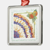 Apple-BlackBerrytörtchen 2014 Silbernes Ornament (Links)