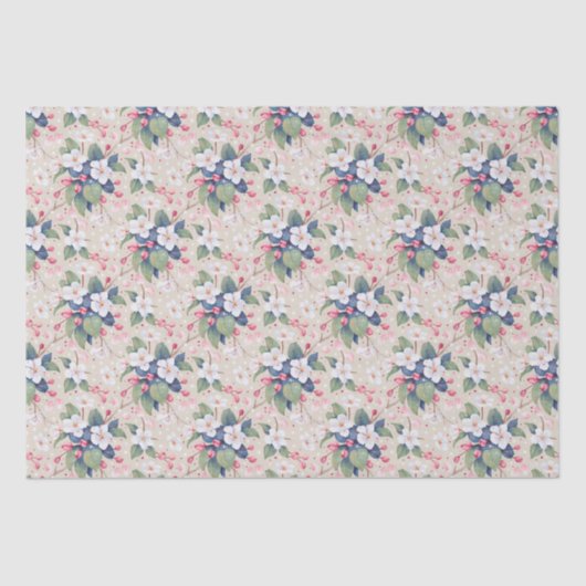 Apple Blossom (Albescent White) Seidenpapier (Vorderseite)