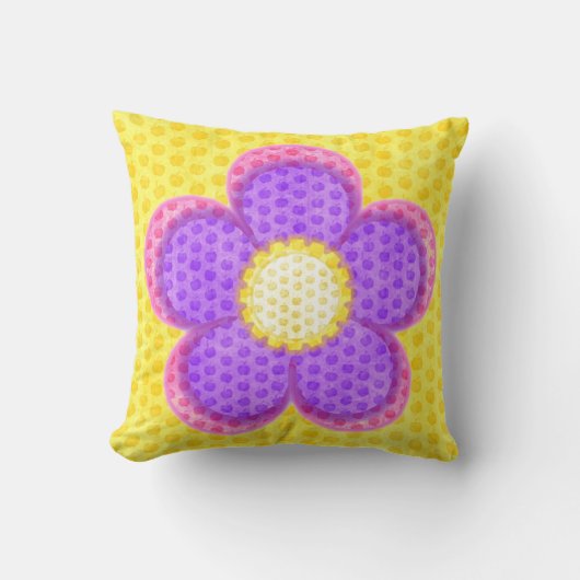 Apple Blossom Blume Kissen (Vorderseite)