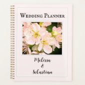 Apple Blossom Blume Personalisiert Hochzeitsplaner Planer (Vorderseite)