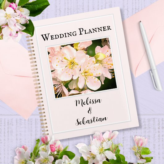 Apple Blossom Blume Personalisiert Hochzeitsplaner Planer