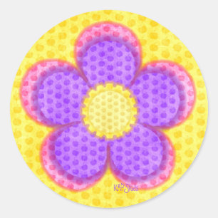 Apple Blossom Blume Runder Aufkleber