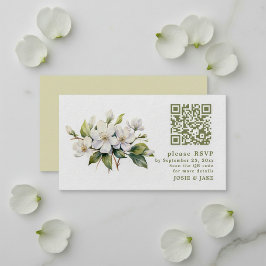 Apple Blossom Blume UAWG QR Code Umschließungskart Begleitkarte
