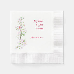 Apple Blossom Brautparty Personalisiert Cocktail Serviette