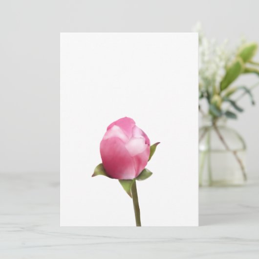 Apple Blossom Bud Feiertagskarte (Stehend Vorderseite)