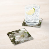 Apple Blossom Coaster Rechteckiger Pappuntersetzer (Vor Ort)