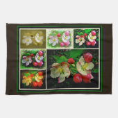 Apple Blossom Collage - Verbessertes digitales Fot Küchentuch (Horizontal)