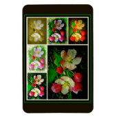 Apple Blossom Collage - Verbessertes digitales Fot Magnet (Vertikal)