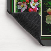 Apple Blossom Collage - Verbessertes digitales Fot Mousepad (Ecke)