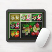 Apple Blossom Collage - Verbessertes digitales Fot Mousepad (Mit Mouse)