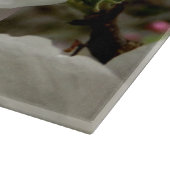 Apple Blossom Decorative Glass Chopping Board Schneidebrett (Ecke)