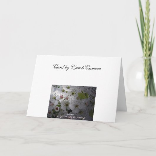 Apple Blossom Ermutigung Karte (Rückseite)