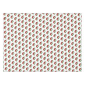 Apple Blossom & Frucht auf Zweig auf Weiß Tischdecke (Vorderseite (Horizontal))