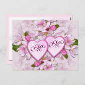 APPLE BLOSSOM & HEARS ~ Postkarte (Vorne/Hinten)