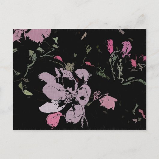 Apple Blossom in Tinte Postkarte (Vorderseite)