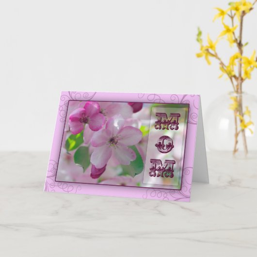 Apple Blossom MAMA Karte (Gelbe Blume)
