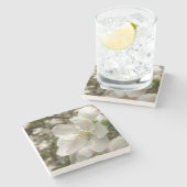 Apple Blossom Marble Stone Untersetzer (Seitenansicht)