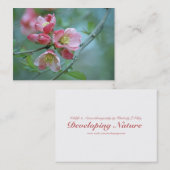 Apple Blossom #P0356 Mini Print Visitenkarte (Vorne/Hinten)
