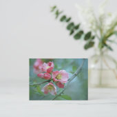 Apple Blossom #P0356 Mini Print Visitenkarte (Stehend Vorderseite)