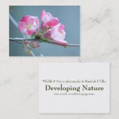 Apple Blossom #P0358 Mini Print Visitenkarte (Vorne/Hinten)