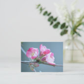 Apple Blossom #P0358 Mini Print Visitenkarte (Stehend Vorderseite)