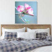 Apple Blossom #P0358 Wrapped Canvas Leinwanddruck (Insitu (Schlafzimmer))