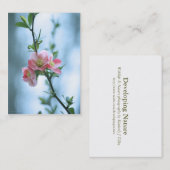 Apple Blossom #P0365 Mini Print Visitenkarte (Vorne/Hinten)