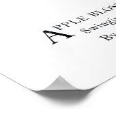 Apple Blossom Poster (Ecke)