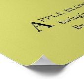 Apple Blossom Poster (Ecke)