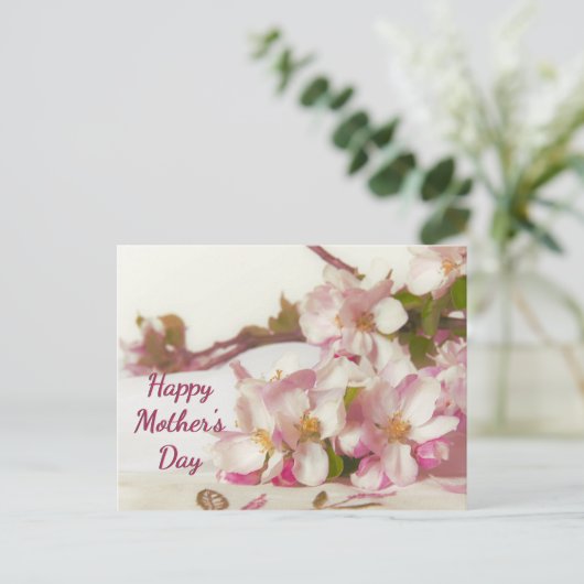 Apple Blossom Postkarte (Stehend Vorderseite)