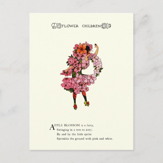 Apple Blossom Postkarte (Vorderseite)