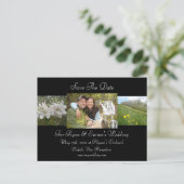 Apple Blossom Save the Date Ankündigungspostkarte (Stehend Vorderseite)