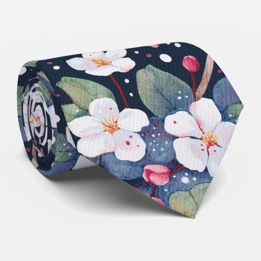 Apple Blossom (Tangaroa) Krawatte (Gerollt)