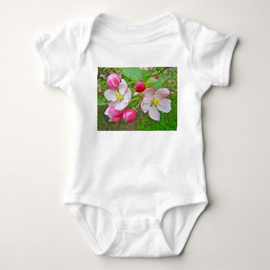 Apple Blossom Time Baby Strampler (Vorderseite)