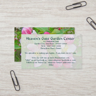 Apple Blossom Time Business Cards Visitenkarte