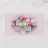 Apple Blossom Time Business Cards Visitenkarte (Rückseite)