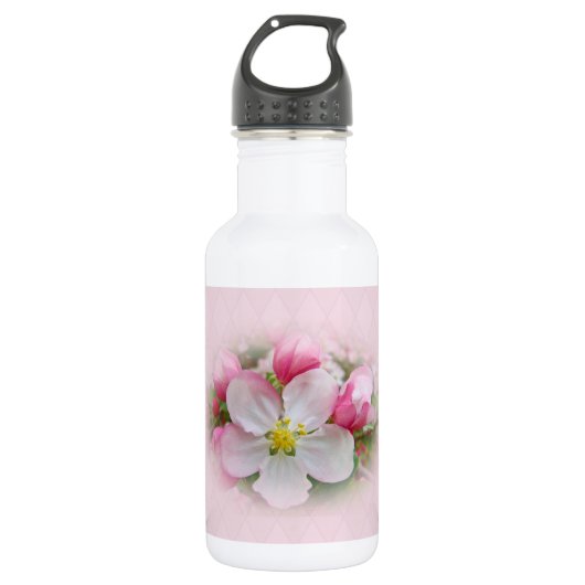 Apple Blossom Time Edelstahlflasche (Vorderseite)