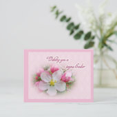 Apple Blossom Time - Joyous Oaster Feiertagspostkarte (Stehend Vorderseite)