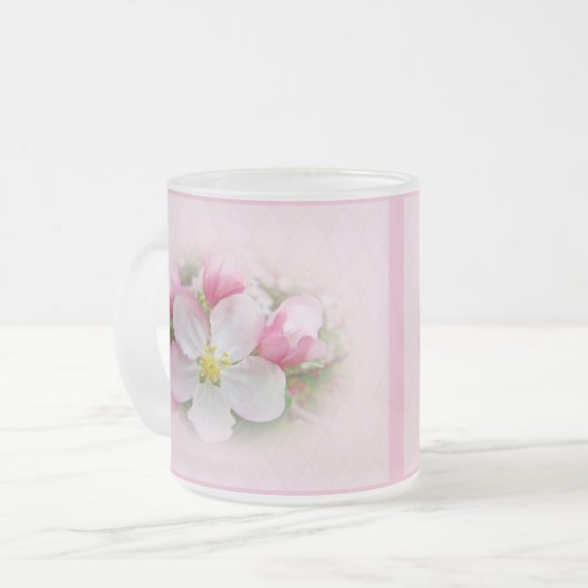 Apple Blossom Time Mattglastasse (Vorderseite Links)