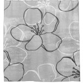 Apple Blossom Traum: Abstrakte Ornamente Duschvorhang (Vorderseite)