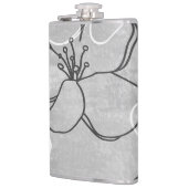 Apple Blossom Traum: Abstrakte Ornamente Flachmann (Links)